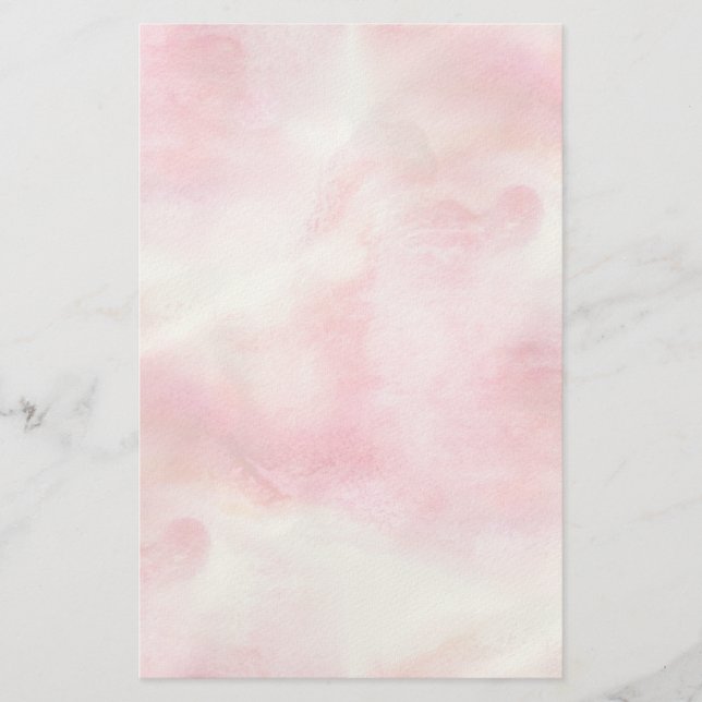 art red avant-garde background hand paint stationery (Front)