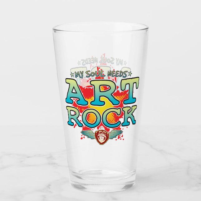 Art Rock Soul Glass Tumbler (Front)