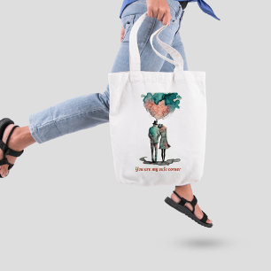 Art romantic couple Tote Bag