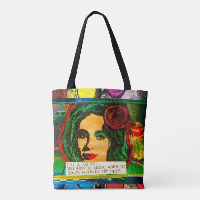 ART SAVES LIVES TOTE BAG (Back)