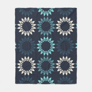 Art seamless pattern. Folk motif. Vintage geometri Fleece Blanket