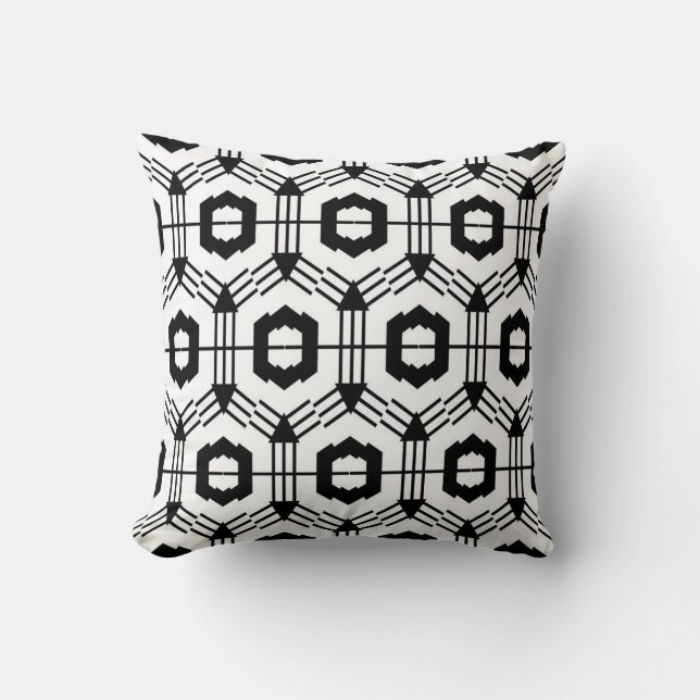 Art seamless pattern. Vintage geometric background Cushion (Front)