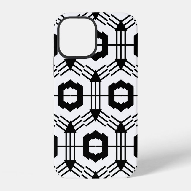 Art seamless pattern. Vintage geometric background iPhone Case (Back)