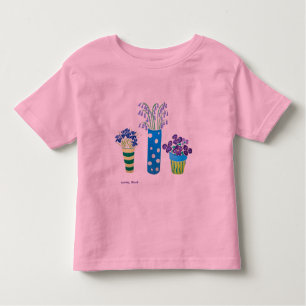 Art Shirt: Lots of Pots of Flowers Toddler T-Shirt