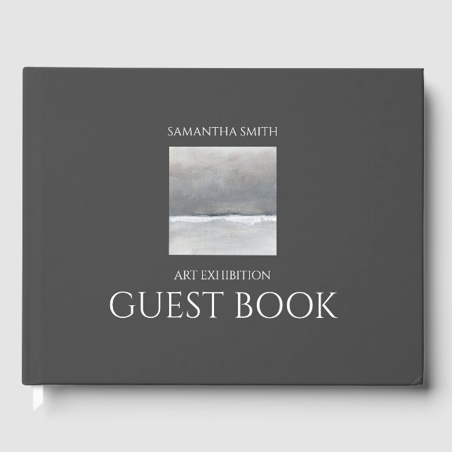 Art Show Exhibition Personalised Guest Book (Front)