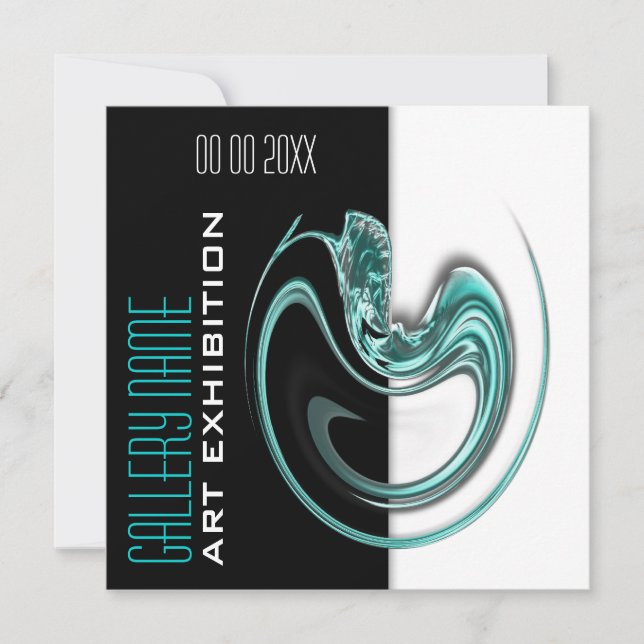 Art show gallery exhibition jewelery CUSTOMIZE Invitation (Front)