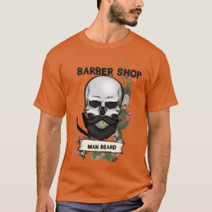 art skull barber shop T-Shirt