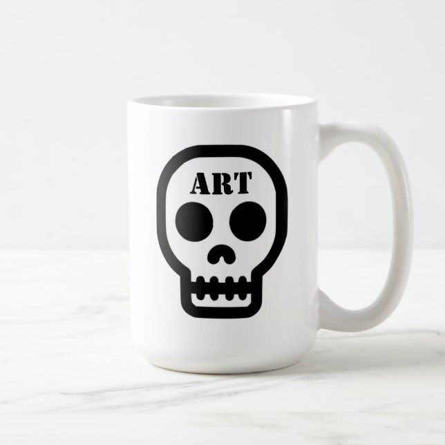Art Skull Classic Coffee Mug (Right)