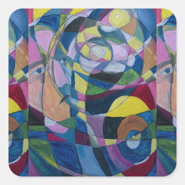 ART STICKERS BY ARTIST PAULA REILLY. (Front)