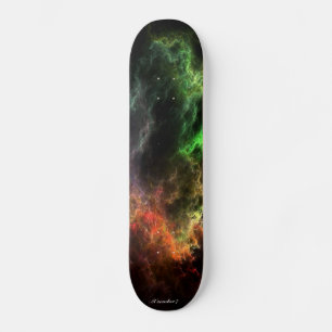 Art Stucco Mosaic Nebula Cluster Skateboard