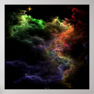 Art Stucco Nebula Cluster Poster