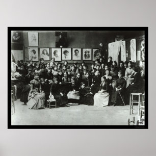 Art Students at the Academie Julian in Paris 1885 Poster