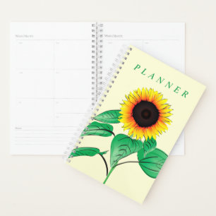 Art Sunflowers - Choose / add your favorite color Planner