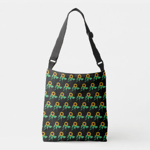 Art Sunflowers - Choose / add your favourite colou Crossbody Bag