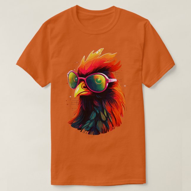 Art Sunglasses Chicken Gifts Funny Chicken 2 T-Shirt (Design Front)