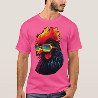 Art Sunglasses Chicken Gifts Funny Chicken 4 T-Shirt