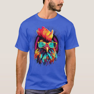 Art Sunglasses Chicken Gifts Funny Chicken T-Shirt
