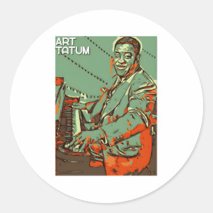 Art Tatum Classic Round Sticker