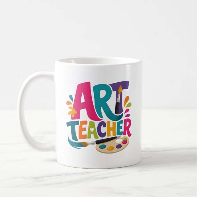 Art Teacher Appreciation Gift Coffee Mug (Left)
