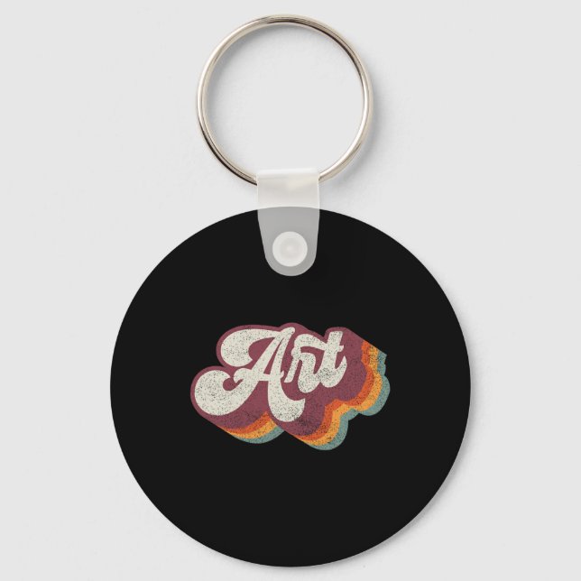 Art Teacher Back To School  Key Ring (Front)