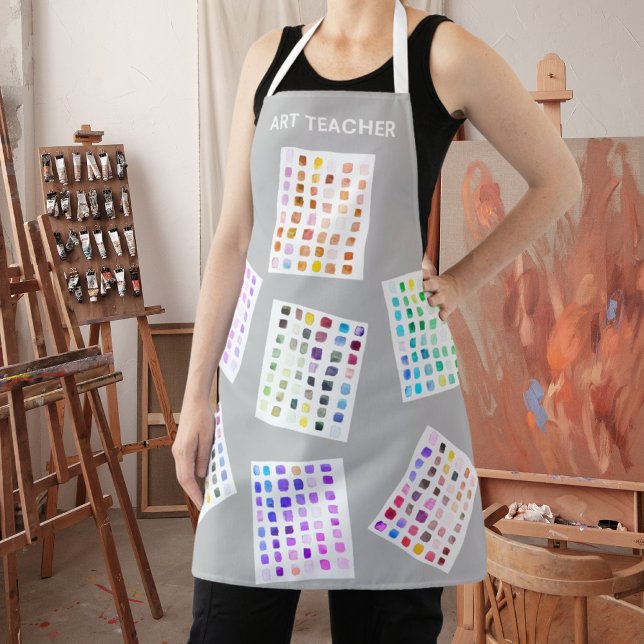 Art Teacher Colourful Apron (Creator Uploaded)