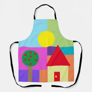 Art Teacher Colourful Shapes Apron