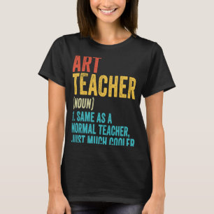 Art Teacher Definition Vintage Student Back To Sc T-Shirt