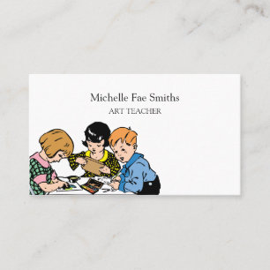 Art Teacher for Kids ARTS and Crafts  Business Card