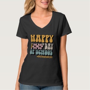 Art Teacher Life Happy 100Th Day Of School T-Shirt