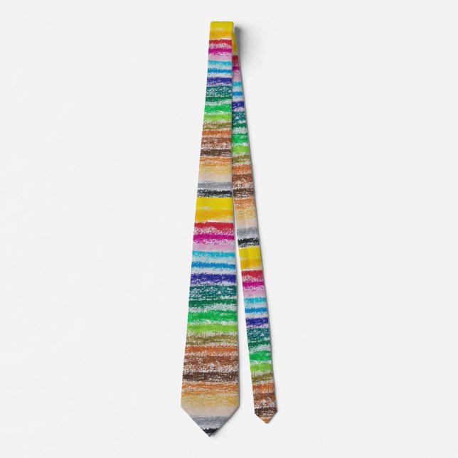 Art Teacher, Oil Pastel Blending Tie (Front)