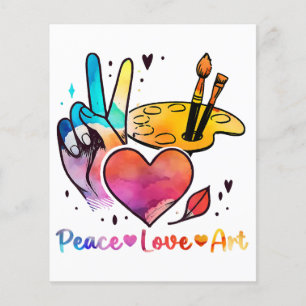 Art Teacher Peace Love Art For Artists And Painter