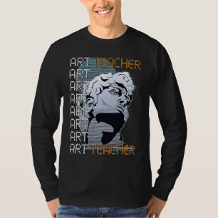 Art Teacher School Paint Artist Portrait Painting T-Shirt
