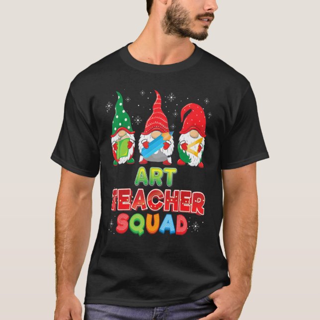 Art Teacher Squad Christmas Gnomes Gnome Sweater U (Front)