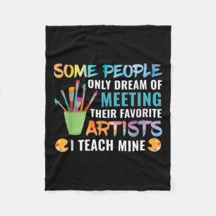 Art Teacher Teachers Appreciation Gift Men Women G Fleece Blanket