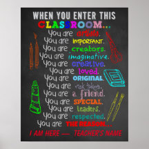 Art Teacher - When You Enter This Classroom Rules