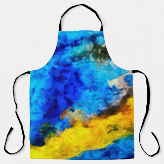 Art texture, creative oil background, striped and  apron