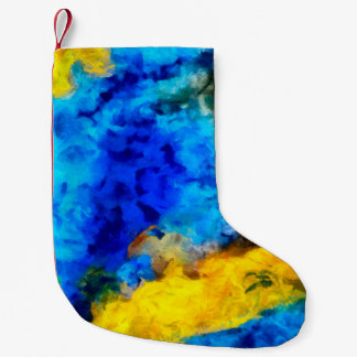 Art texture, creative oil background, striped and  small christmas stocking