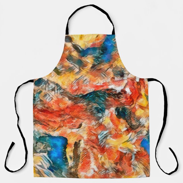 Art texture. Pictorial artwork. Creative modern wa Apron (Front)