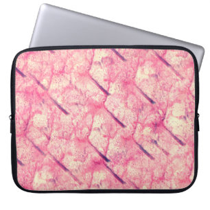 art The pink watercolor ink paint blob watercolour Laptop Sleeve
