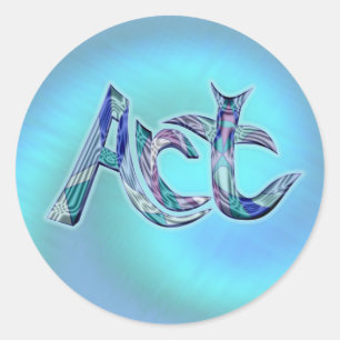 Art the Word Classic Round Sticker