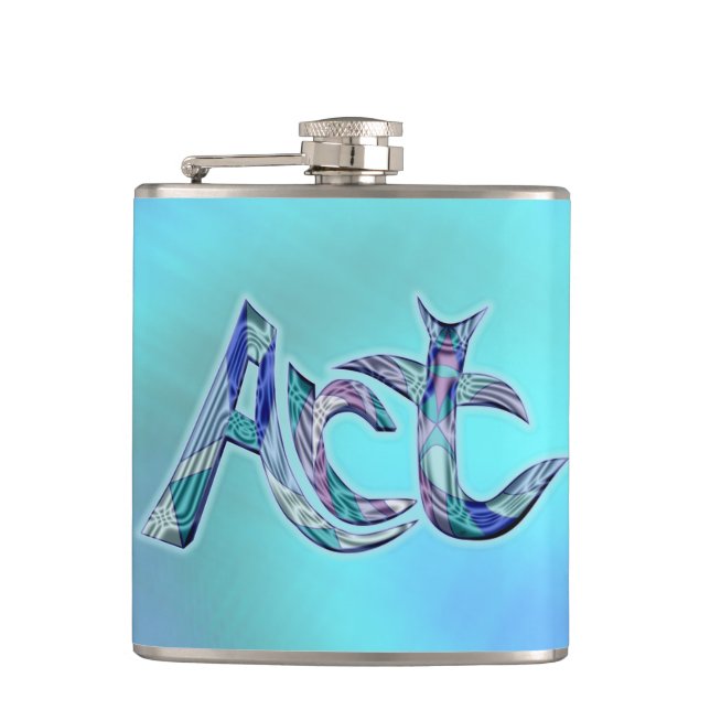 Art the Word  Hip Flask (Front)