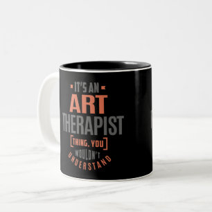 Art Therapist Two-Tone Coffee Mug