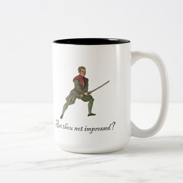 Art thou not impressed? Coffee Two-Tone Coffee Mug (Right)