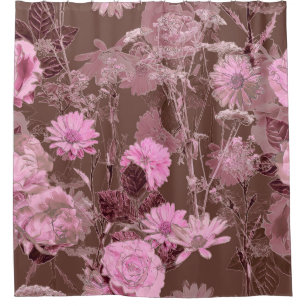 Art vintage blurred monochrome purple watercolor a shower curtain