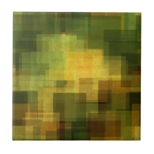 art vintage colourful abstract geometric 2 tile