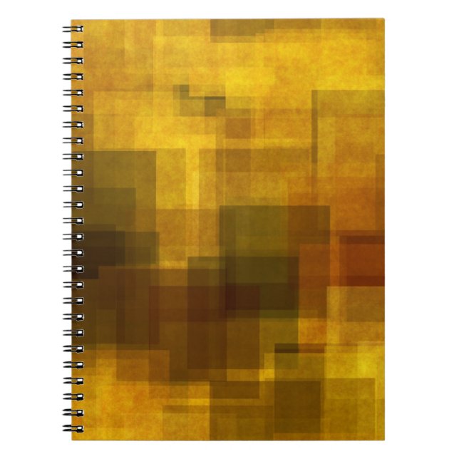 art vintage colourful abstract geometric spiral notebook (Front)