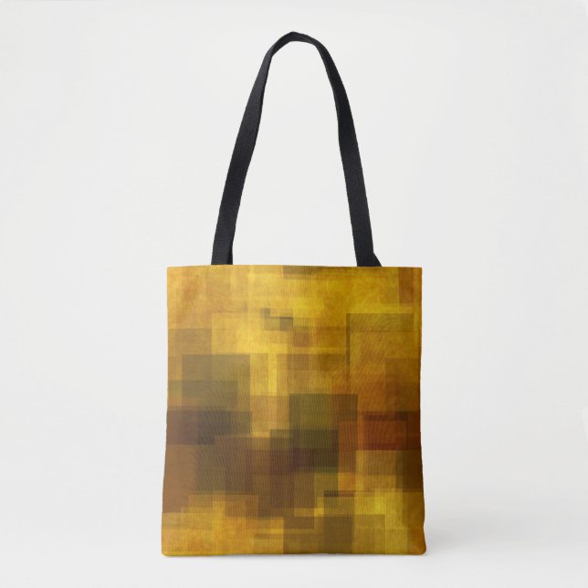 art vintage colourful abstract geometric tote bag (Front)