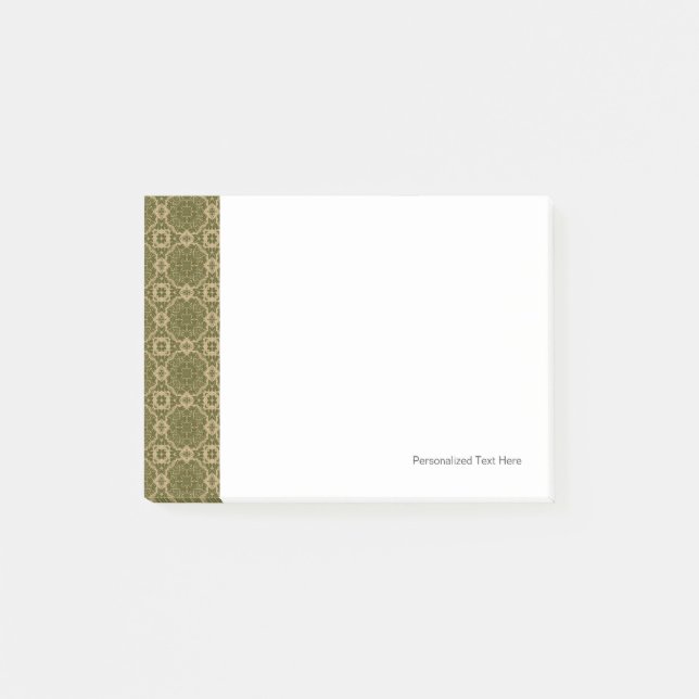 Art vintage damask pattern post-it notes (Front)