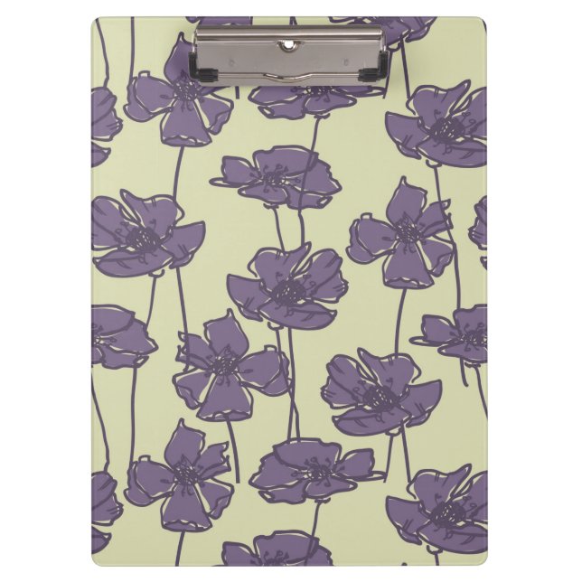 Art vintage floral pattern background clipboard (Front)