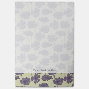 Art vintage floral pattern background post-it notes